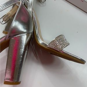 silver heels